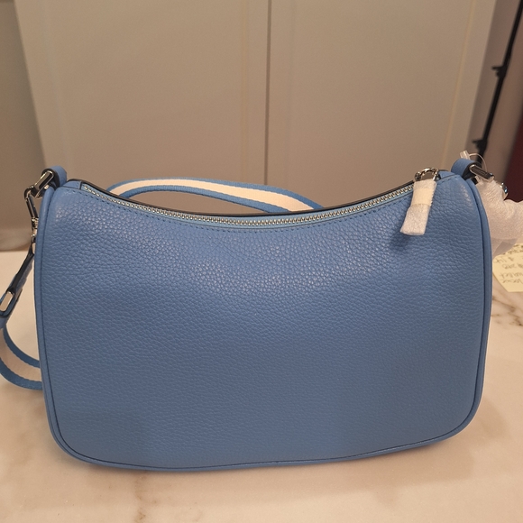 NWT Kate Spade Blue Leather Shoulder Bag w/ Branded Dust Bag - Picture 4 of 4